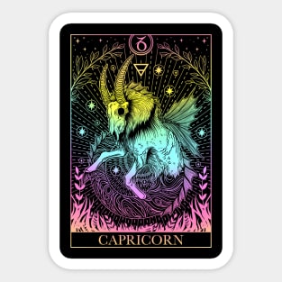 Zodiac sign tarot card Capricorn Sticker